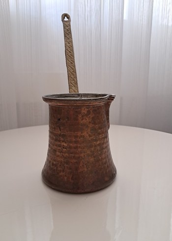 Diger Parlak Kahverengi Bakır Cezve