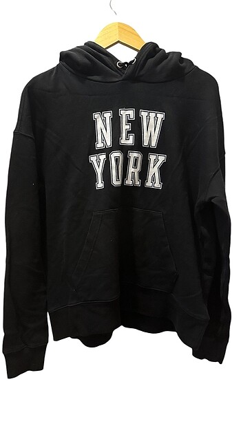new york baskılı sweatshirt