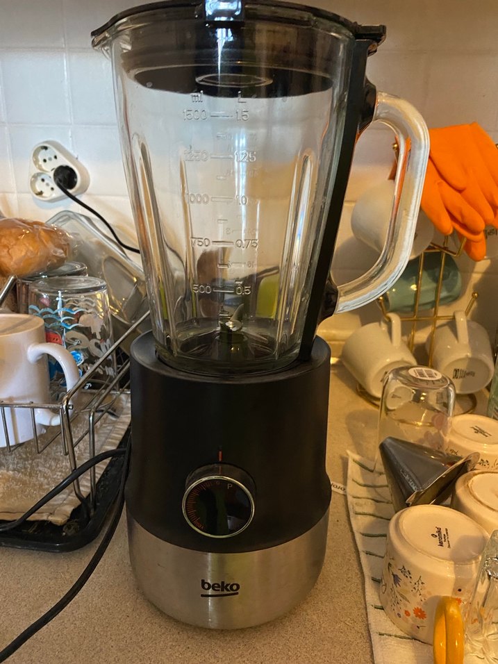 Siyah Gri Cam Hazneli Blender - Görsel 2