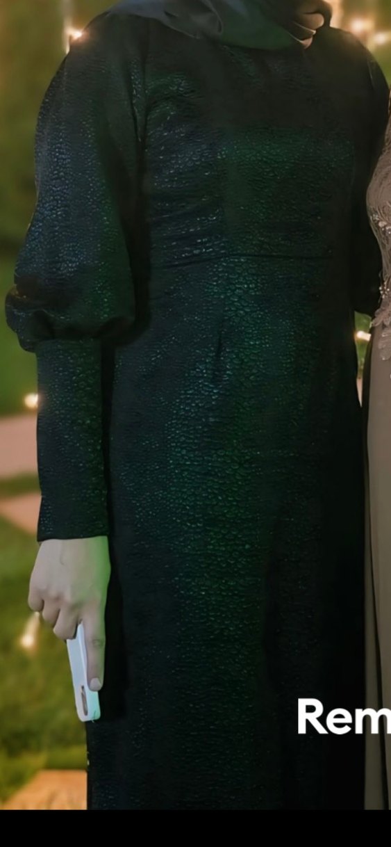 Uzun Siyah Drapeli Gotik Abiye Elbise - Görsel 2