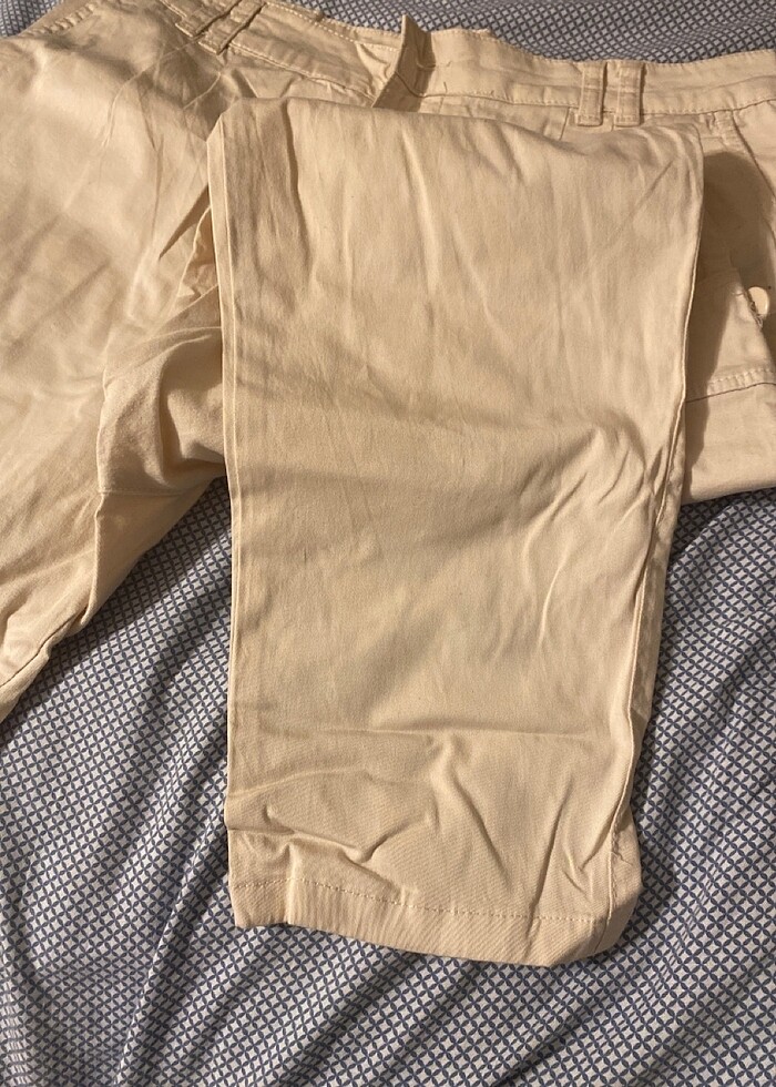 Krem kargo pantolonu - Görsel 2