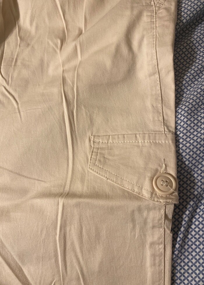 Krem kargo pantolonu - Görsel 3