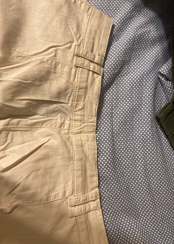 Krem kargo pantolonu - Görsel 4