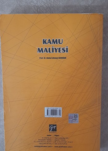 Kamu Maliyesi - Prof. Dr. Abdurrahman Akdoğan - Görsel 2
