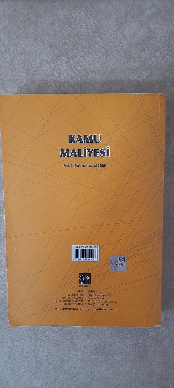Kamu Maliyesi - Prof. Dr. Abdurrahman Akdoğan - Görsel 2