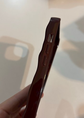 Parlak Bordo Apple 13/14 Telefon Kılıfı - Görsel 2