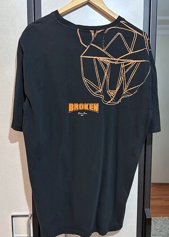 Siyah Erkek Oversize Kısa Kollu Tişört - Görsel 4