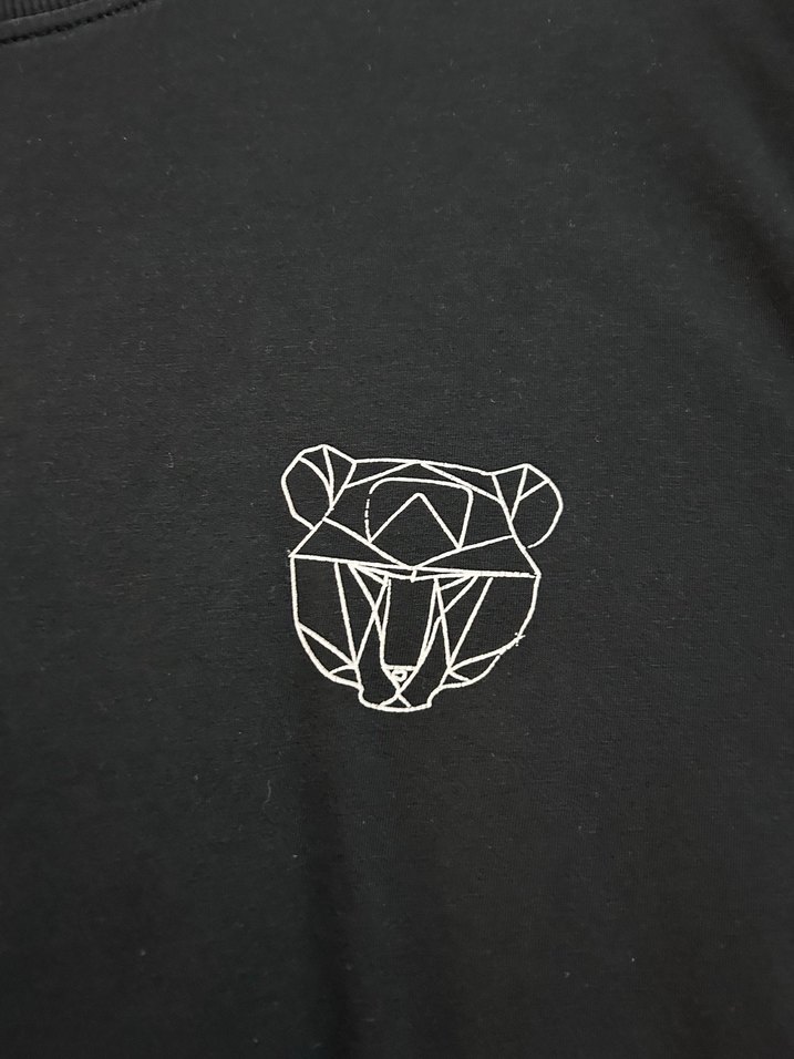 Siyah Erkek Oversize Kısa Kollu Tişört - Görsel 2