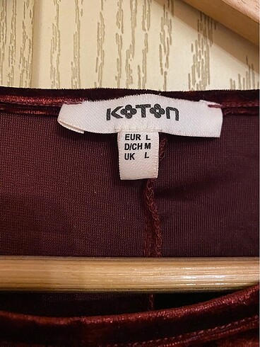Koton Koton kadife elbise