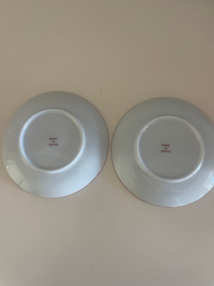 Renkli Baskılı İki Adet JAPON FİNCAN TABAĞI - Görsel 4