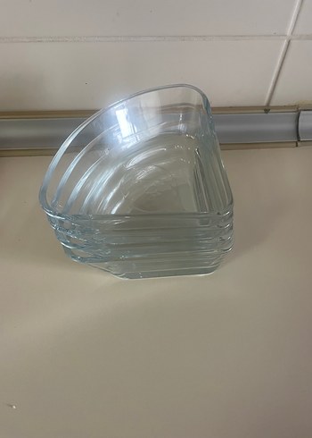 Bölmeli Beyaz Cam Servis Tabağı - Görsel 3