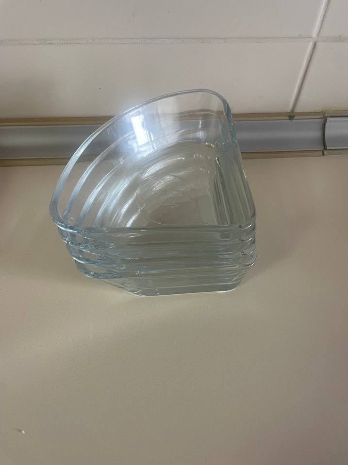 Bölmeli Beyaz Cam Servis Tabağı - Görsel 3