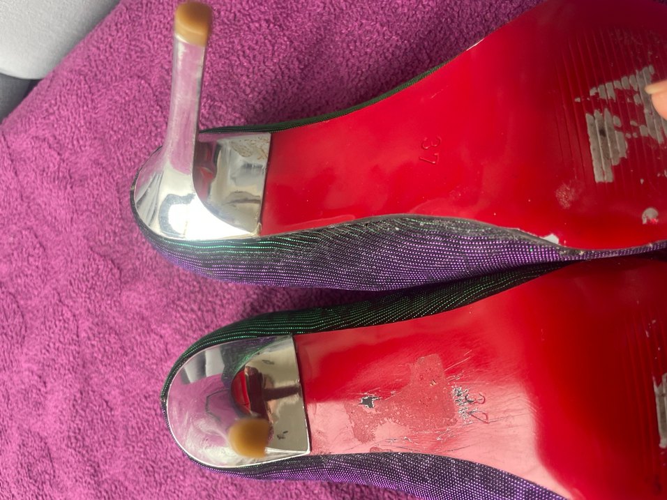 Kadın Çok Renkli Yılan Desenli Stiletto - Görsel 4