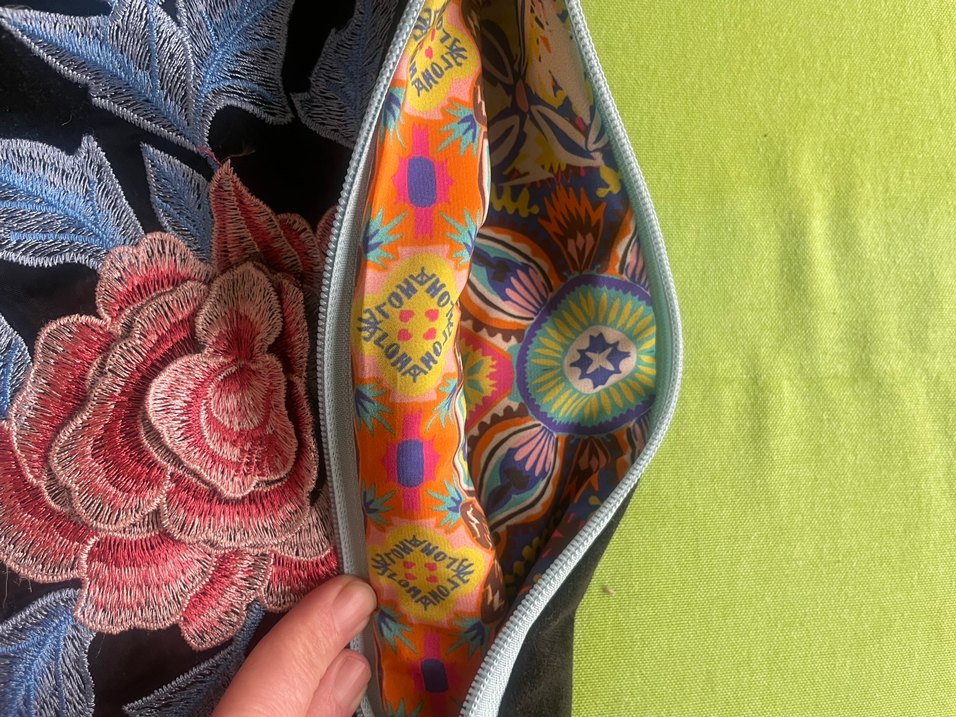 Nakışlı Kadın Bohem Clutch Çanta - Görsel 2