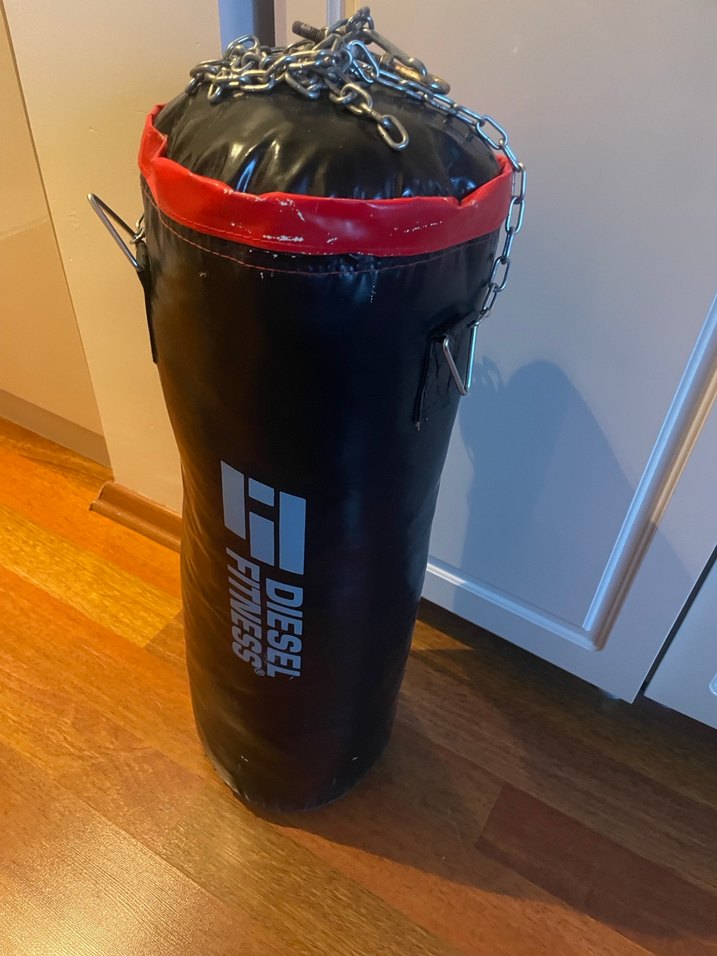 Diesel Fitness Deri Kemerli Boks Torbası - Görsel 2