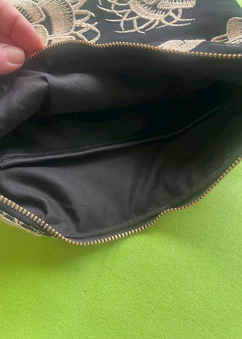 Nakışlı Fermuarlı Bohem Kadın Portföy Çanta - Görsel 4