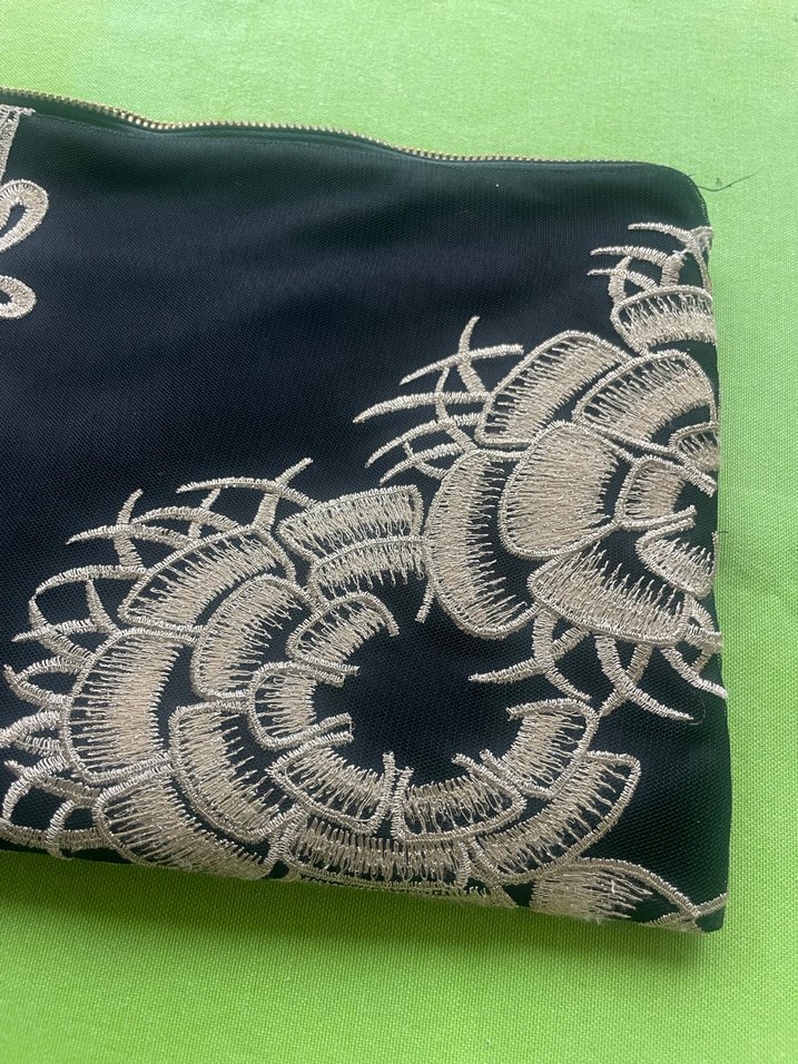 Nakışlı Fermuarlı Bohem Kadın Portföy Çanta - Görsel 2