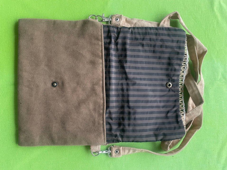 Bohem Tarzı Mavi Desenli Fermuarlı Çocuk Çantası - Görsel 2