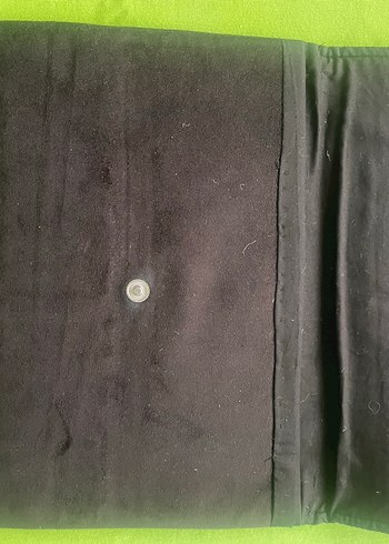 Siyah Nakışlı Süet Dantelli Kadın Portföy Çanta - Görsel 2