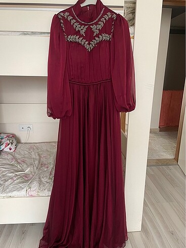 Bordo elbise