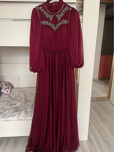 Diğer Bordo elbise