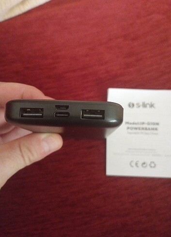 S link power bank 10 binlik hiç kullanılmadı sıfır