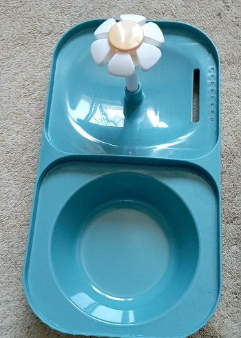 Pastel Mavi Kedi Mama ve Su Kabı kiwi marka - Görsel 2