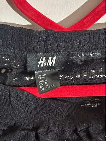 H&M Siyah dantelli tayt