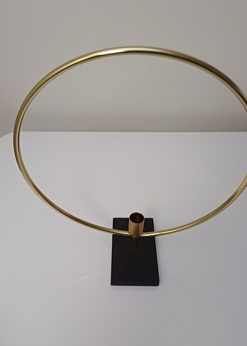 Altın Renkli Yuvarlak Şamdan - Görsel 7