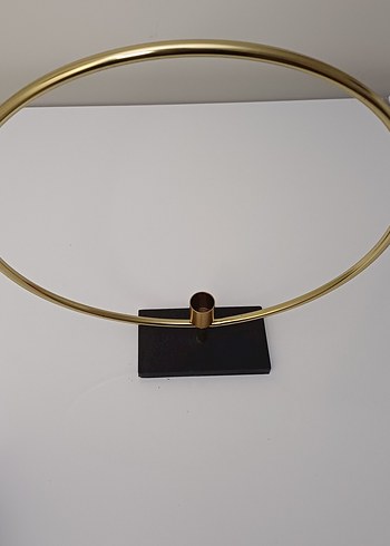 Altın Renkli Yuvarlak Şamdan - Görsel 8