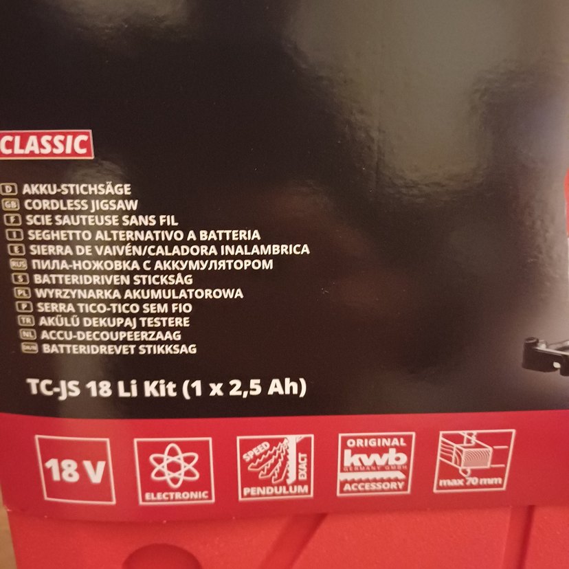 Kırmızı Einhell Şarjlı Dekupaj Testere - Görsel 2