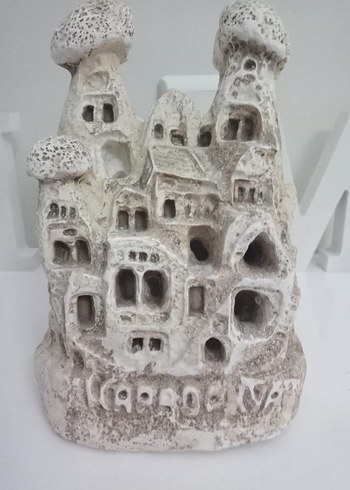 Işıklandırmalı Beyaz Dekoratif Figürin - Görsel 2