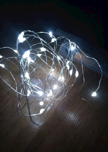 Beyaz Işık LED Dekoratif Işık Zinciri - Görsel 3