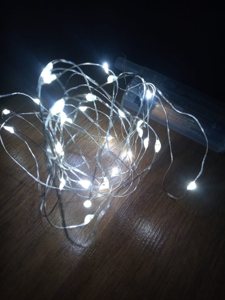 Beyaz Işık LED Dekoratif Işık Zinciri - Görsel 3