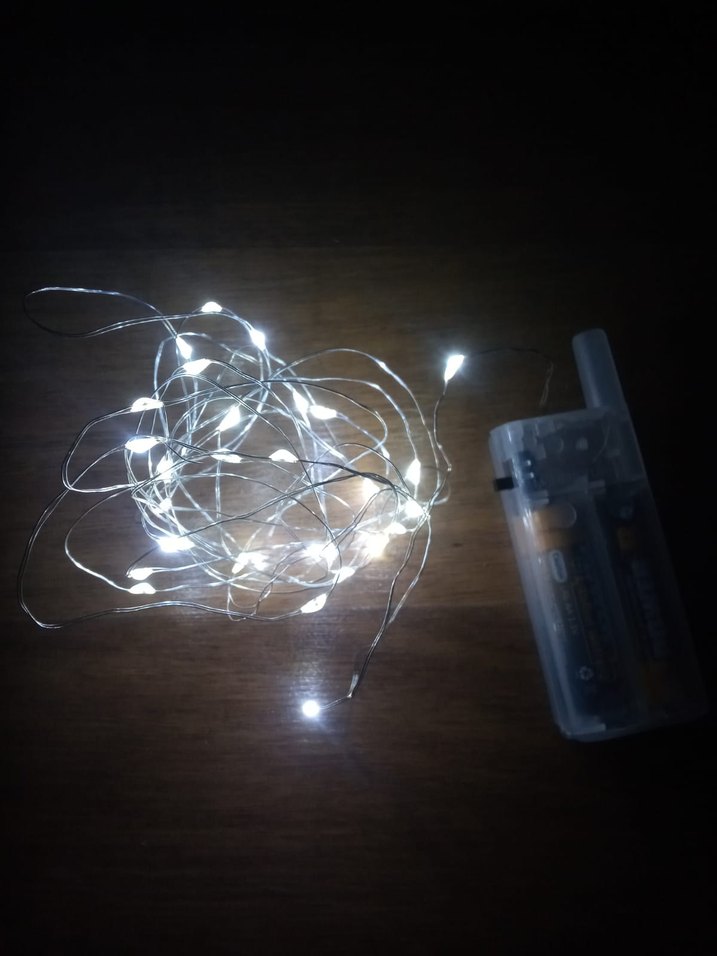 Beyaz Işık LED Dekoratif Işık Zinciri - Görsel 4