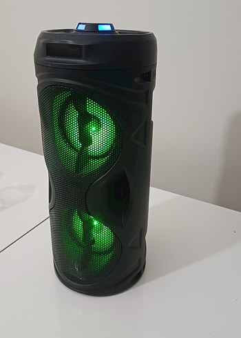 Siyah Bluetooth Hoparlör RGB Işıklı - Görsel 4