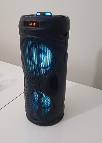 Siyah Bluetooth Hoparlör RGB Işıklı - Görsel 3