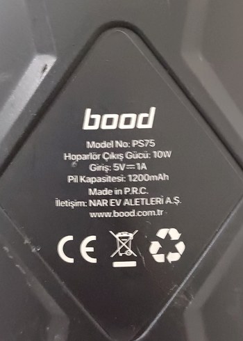 Siyah Bluetooth Hoparlör RGB Işıklı - Görsel 7