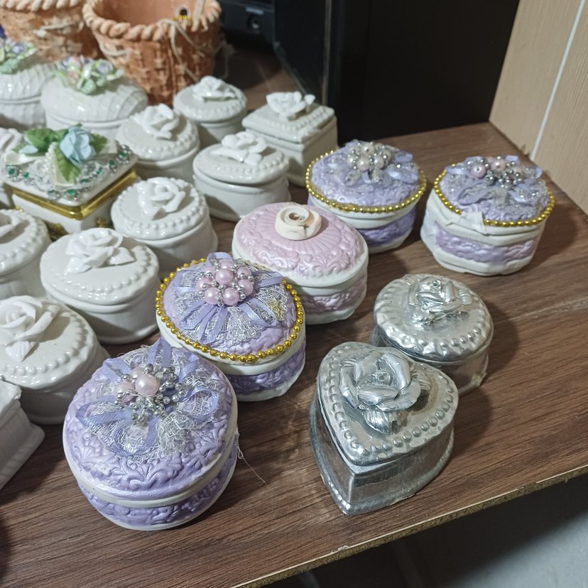 El Yapımı Seramik Kapaklı Kutular - Görsel 2