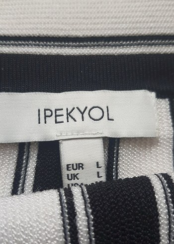 Çizgili Siyah Beyaz bluz - Görsel 2