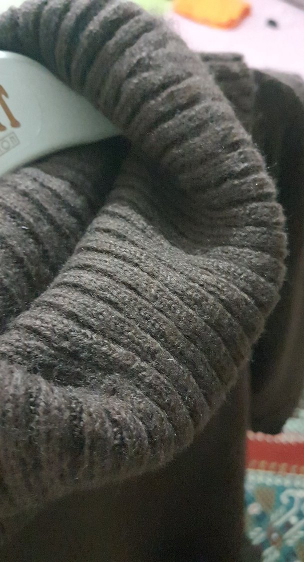 Koyu Kahve Triko Elbise - Görsel 2