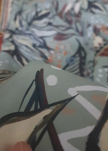 Çok Renkli Salaş Kadın Kumaş Pantolon - Görsel 3