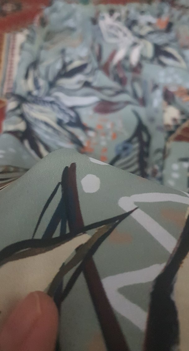 Çok Renkli Salaş Kadın Kumaş Pantolon - Görsel 3