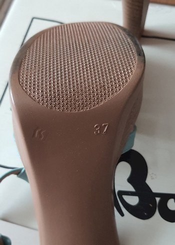 Turkuaz Bantlı Platform Topuklu Kadın Ayakkabı - Görsel 3