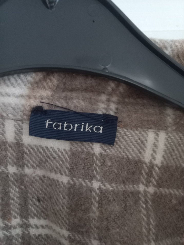 Düğmeli Bej Ekose erkek Gömlek - Görsel 3