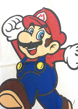 s Beden çeşitli Renk Mario tişört