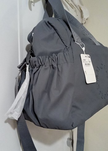 Gri Spor Tarzı anne bebek çantası - Görsel 3