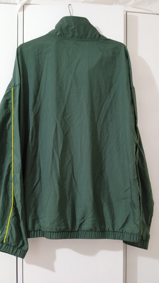 Erkek Yeşil Fermuarlı Yağmurluk - Görsel 3