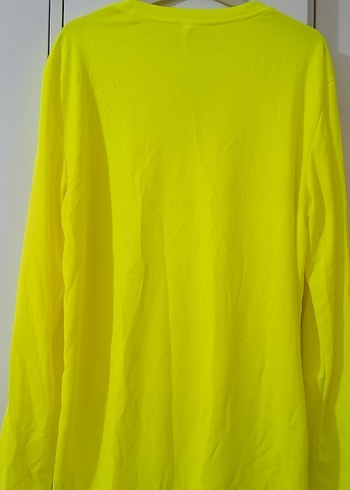 erkek sarı Uzun Kollu Basic Tişört - Görsel 3