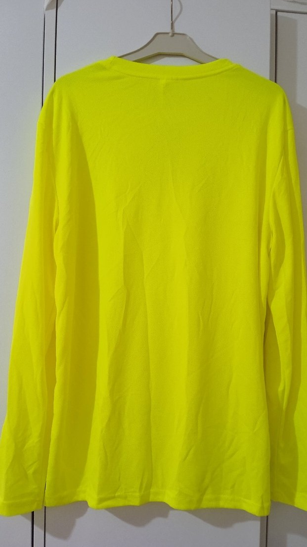 erkek sarı Uzun Kollu Basic Tişört - Görsel 3